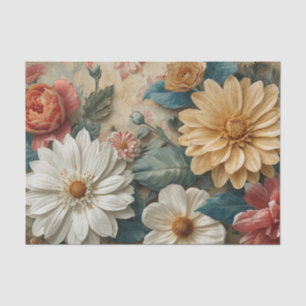 Vintage Floral Decoupage Paper   Cottagecore Botan