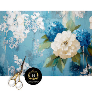 Vintage Floral Decoupage Tissue Paper