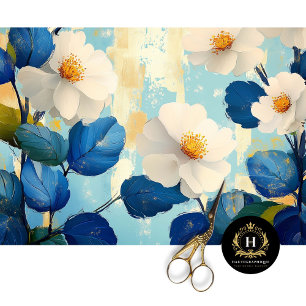 Vintage Floral Decoupage  Tissue Paper