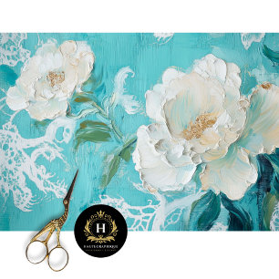 Vintage Floral Decoupage  Tissue Paper