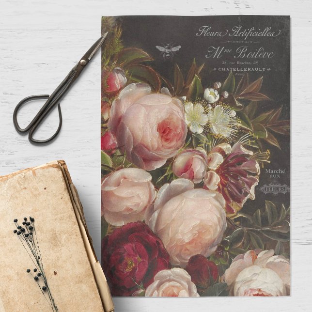 Vintage Floral Decoupage Tissue Paper (Creator Uploaded)