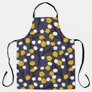 Vintage floral delicate botanical pattern. apron