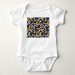 Vintage floral delicate botanical pattern. baby bodysuit