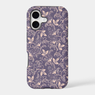 Vintage Floral Design with Swirling Vines