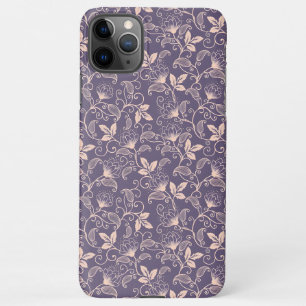 Vintage Floral Design with Swirling Vines iPhone 11Pro Max Case