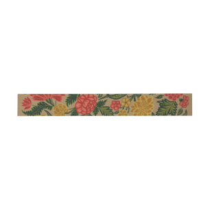 Vintage Floral Designer Garden Artwork Invitation Belly Band