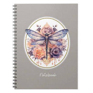 Vintage Floral Dragonfly Notebook
