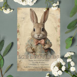 Vintage Floral Easter Bunny Brunch Egg Hunt Invitation<br><div class="desc">Celebrate the joy of Easter with this Vintage Easter Bunny Invitation, perfect for inviting friends and family to your Easter brunch, dinner, or egg hunt! Featuring an antique-inspired illustration of a charming Easter bunny surrounded by pastel spring flowers and decorative eggs, this design evokes the nostalgia of vintage storybook illustrations.....</div>