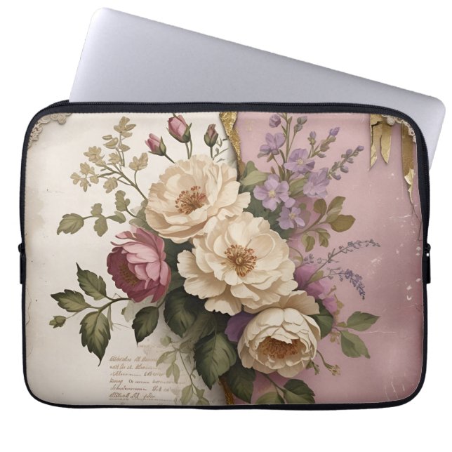 Vintage Floral - Electronics Bag  (Front)