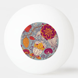 Vintage Floral Elegant Background Ping Pong Ball