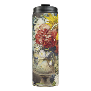 Vintage Floral Elegant Botanical Garden Painting Thermal Tumbler