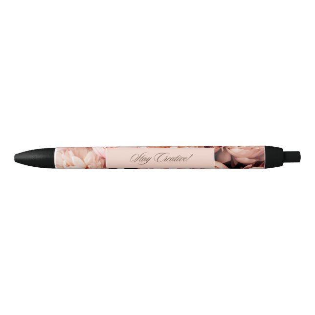 Vintage floral élégant pen with black ink (Front)