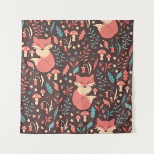 Vintage Floral: Elegant Seamless Illustration Tapestry
