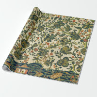Vintage Floral Embroidery Print