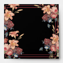 Vintage Floral Envelope 