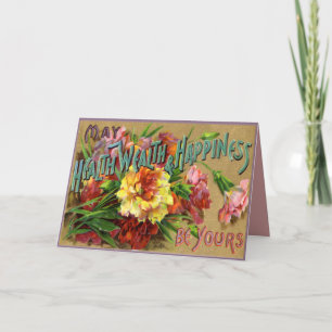 Vintage Floral Everyday Greeting Card