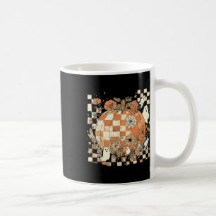 Vintage Floral Fall Pumpkin Ghost Thanksgiving Coffee Mug