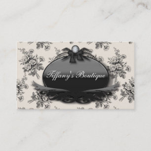 vintage floral fashion beauty salon victorian business card