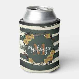 Vintage Floral Frame Can Cooler