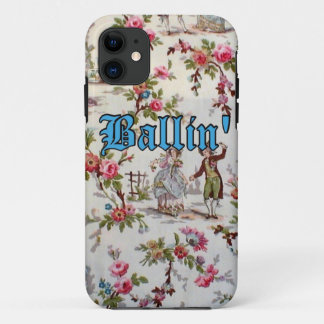 Vintage Floral Gangsta "Ballin'" iPhone 5/5s Case