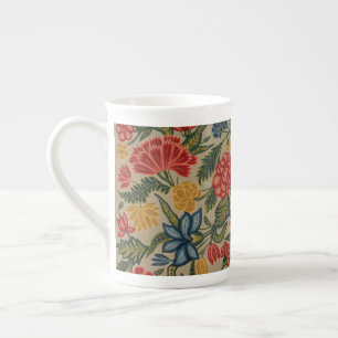 Vintage Floral Garden Artwork Bone China Mug