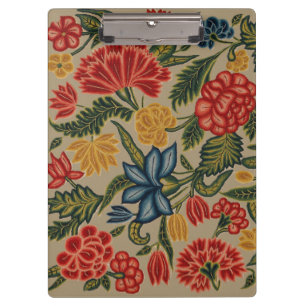 Vintage Floral Garden Artwork Clipboard