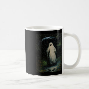Vintage Floral Ghost Halloween Ghost In The Forest Coffee Mug