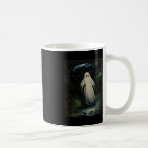 Vintage Floral Ghost Halloween Ghost In The Forest Coffee Mug