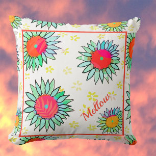 Vintage Floral Graphic Love Cushion