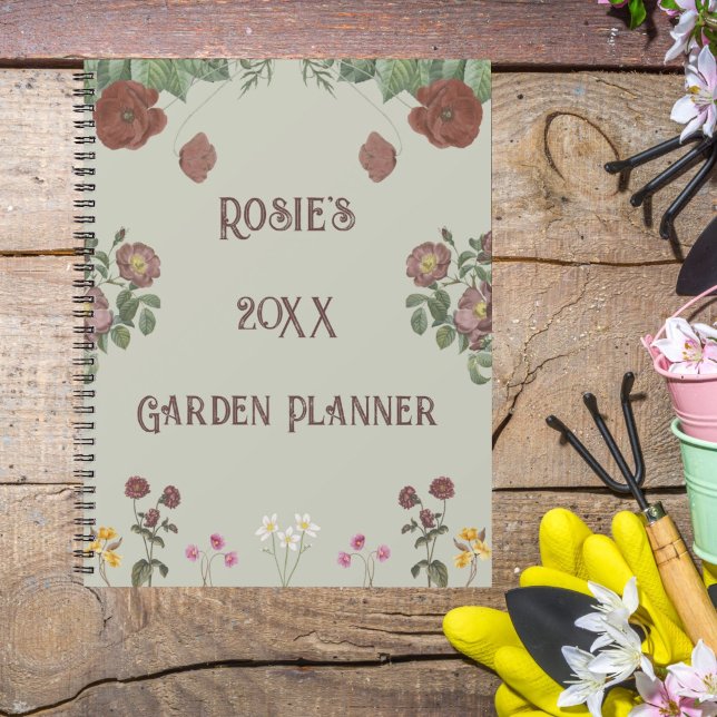 Vintage Floral Green Custom Garden Planner (Creator Uploaded)