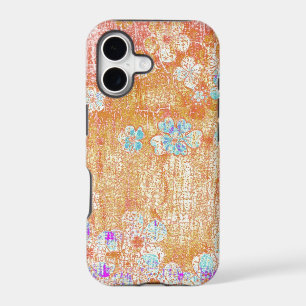 Vintage floral grunge wall background graphic