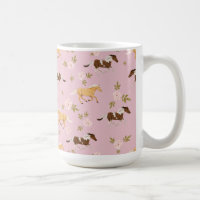 Vintage Floral Horse Pattern