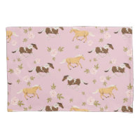 Vintage Floral Horse Pattern