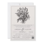 Vintage Floral Ivory Elegant Chinoiserie Wedding