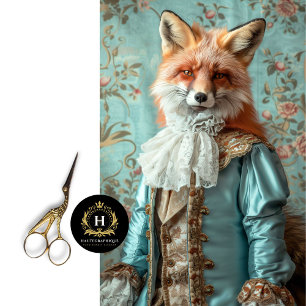 Vintage Floral King Louis Fox Decoupage Tissue Paper