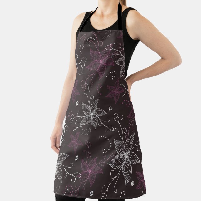 Vintage Floral Kitchen Style Apron (Insitu)