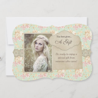 Vintage Floral Lace Gift Certificate