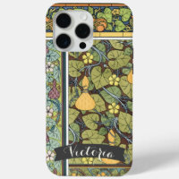 Vintage Floral Leaves and Gourds Typography Quote