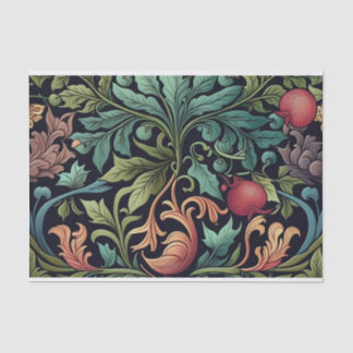 Vintage Floral Leaves Pomegranates Gift Decoupage Tissue Paper