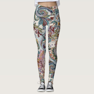 vintage floral leggings