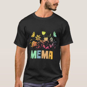 Vintage Floral Mema Shirt For Women Mothers Day