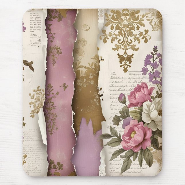 Vintage Floral - Mouse Pad (Front)