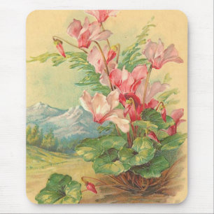 Vintage Floral Mouse Pad