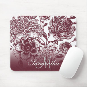 Vintage Floral Mouse Pad