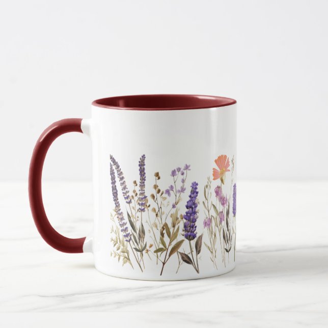 Vintage Floral Mug (Left)