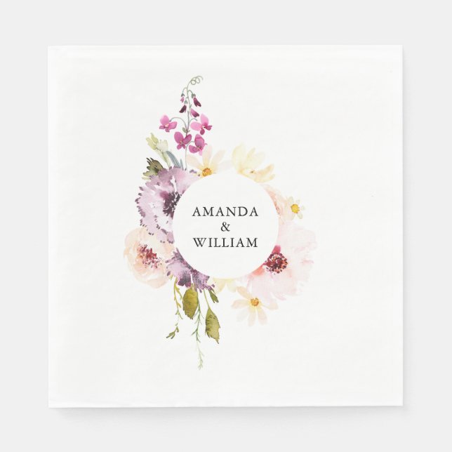 Vintage Floral  Napkin (Front)