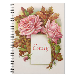 Vintage Floral Notebook