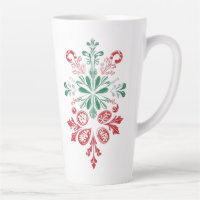 Vintage Floral Ornament - Holiday Design