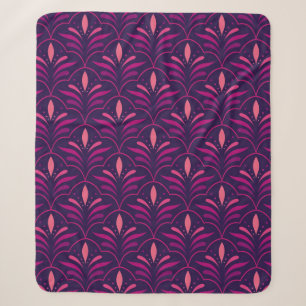 Vintage Floral Ornamental Seamless Pattern. Geomet Sherpa Blanket