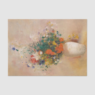 Vintage Floral Painting by Redon: Vase of Flowers Tissue Paper